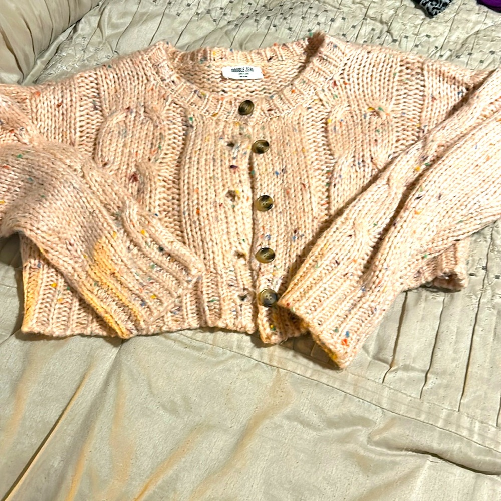 Pink multicolored sweater
